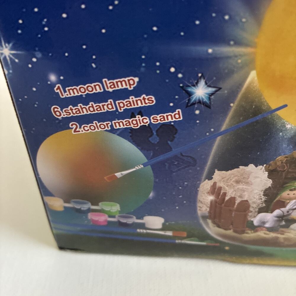 The Nativity Scene Moon Lamp Terrarium Kit Craft Paint Magic Sand Nativity Scene - Picture 6 of 12
